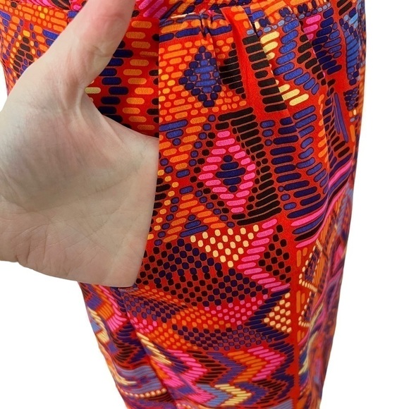 Mara Hoffman Cutout Mini Dress Tribal Print Red Orange Size 6 - Picture 9 of 12